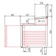 Salatiera refrigerata cu 4 usi, capacitate 761 Lt - Coreco