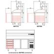 Masa preparare pizza cu blat granit+vitrina refrigerata, capacitate 562 Lt - Coreco