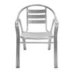Scaun aluminiu Moris cu maner si cadru dublu