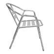 Scaun aluminiu Moris cu maner si cadru dublu