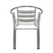 Scaun aluminiu Moris cu maner si cadru dublu