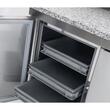 Masa preparare pizza cu blat granit+vitrina refrigerata, capacitate 562 Lt - Coreco