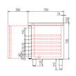 Masa frigorifica refrigerare 4 usi cu geam seria 700 cu rebord Coreco