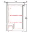Mini frigider cu doua usi 225Lt - Coreco