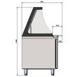 Masa preparare salate, cu vitrina 562Lt Seria 800 - Coreco