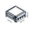 Cuptor electric 4 pizza de 35 cm GAM Polaris L4