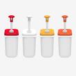 Dispenser sosuri cu recipient din plastic KDP-003, Kalando