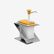 Dispenser sosuri, stand inox, dozator plastic, 1.9L, KDP-003 Kalando