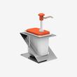 Dispenser sosuri, stand inox, dozator plastic, 1.9L, KDP-003 Kalando