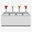 Dispenser sosuri din inox, 4 x 1.9L, KDS-003, Kalando