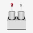 Dispenser sosuri dublu din inox, 2x2.25L KD-004, Kalando
