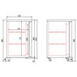 Minibar cu 3 usi 490Lt - Coreco