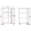 Minibar cu doua usi 325Lt fara unitate condensare - Coreco