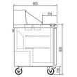 Masa rece cu doua usi 394 Lt - Coreco