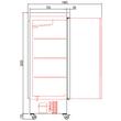 Dulap congelator cu o usa 645 Lt - Coreco