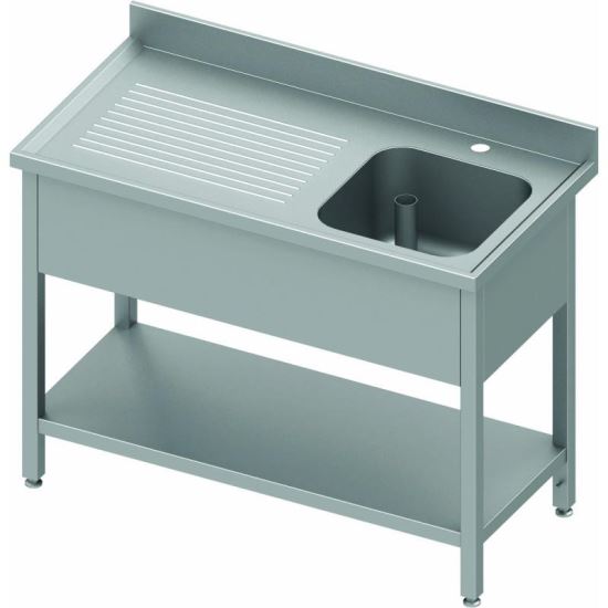 Chiuvetă profesională din inox cu etajera - Gama 700