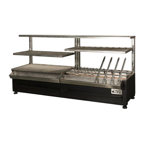 Gratar profesional barbeque pe carbuni ESP-120 Complet