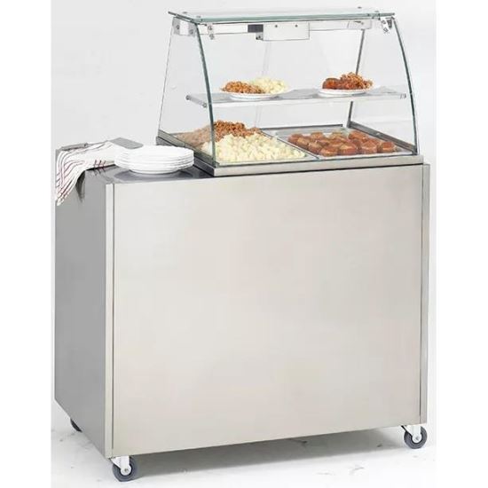 Suport din inox cu roti pentru masa calda BMV 2