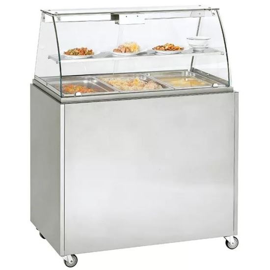 Suport din inox cu roti pentru masa calda BMV 3