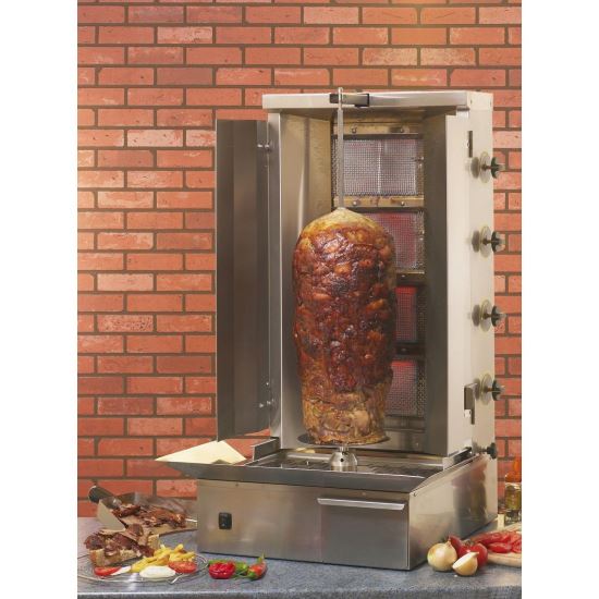 Aparat pe gaz pentru kebab, shaorma, gyros 40 kg - Roller Grill