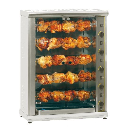 Rotisor pe gaz cu 5 tepuse - Roller Grill