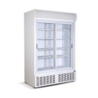 Frigider cu usi din sticla glisante 1010 Lit - Crystal Grecia