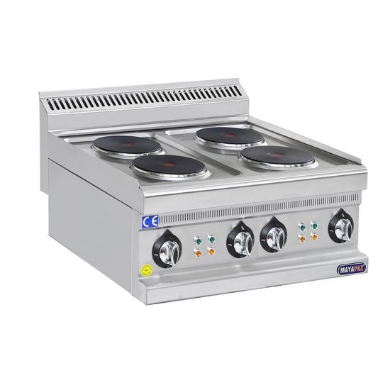 Aragaz electric de banc cu 4 plite 7.5 kW - Mayapaz