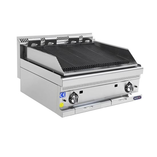 Gratar pe gaz cu vapori de apa 800x700x270 mm - Mayapaz