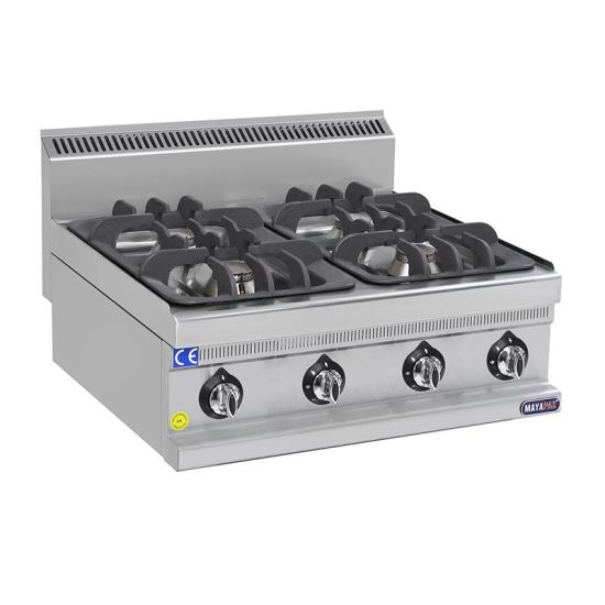 Aragaz de banc cu 4 focuri 24.8 kW - Mayapaz