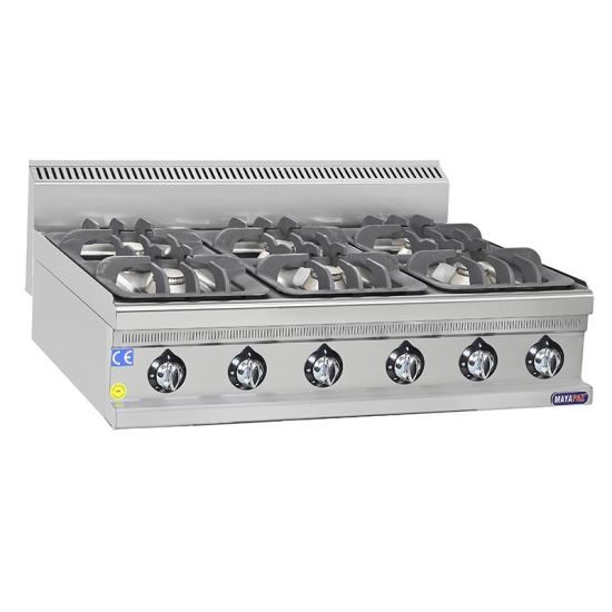 Aragaz de banc cu 6 focuri 37.2 kW - Mayapaz