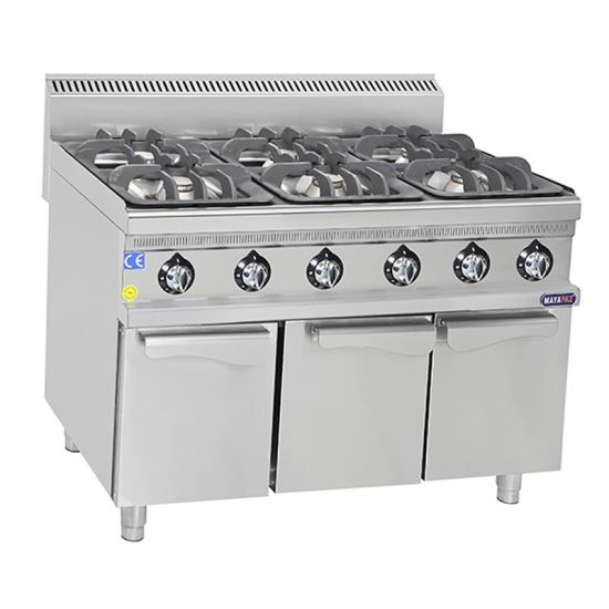 Masina de gatit cu 6 focuri 37.2 kW - Mayapaz