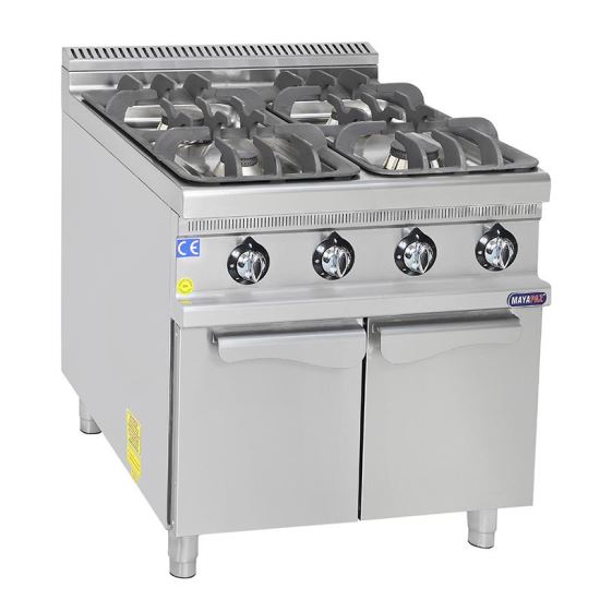 Masina de gatit cu 4 focuri 32 kW - Mayapaz