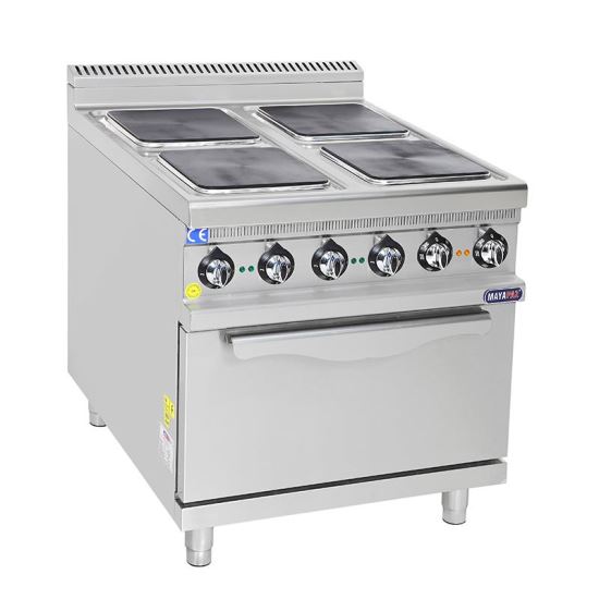 Masina de gatit electrica cu 6 plite 24 kW + cuptor - Mayapaz
