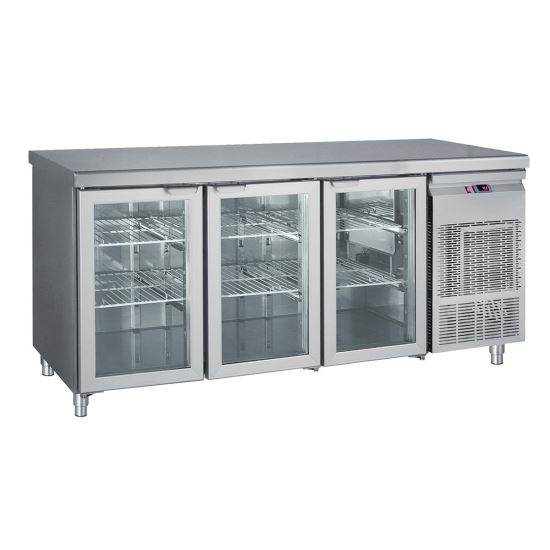 Masa rece cu 3 usi din sticla - Bambas Frost