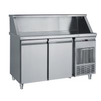 Masa rece cu 2 usi si suprastructura din inox - Bambas Frost