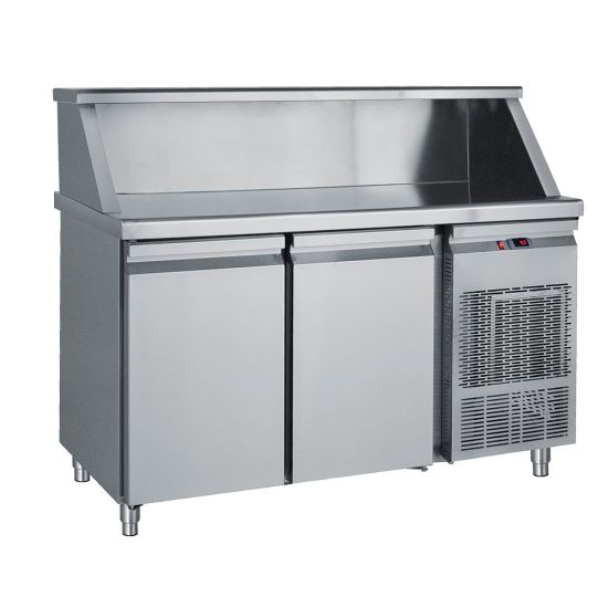 Masa rece cu 2 usi si suprastructura din inox - Bambas Frost