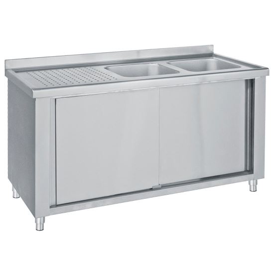 Masa tip dulap cu 2 cuve Gama 700 - Bambas Frost