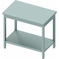 Masa de lucru din inox cu polita inferioara 700 mm