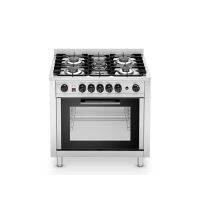 Masina de gatit pe gaz cu 5 arzatoare si cuptor cu convectie - Tecnoeka