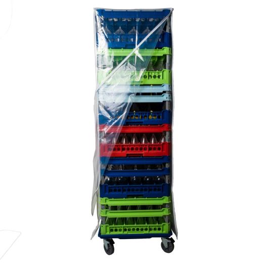 Husa din plastic cu doua fermoare pentru cosuri spalare - Genus Dei