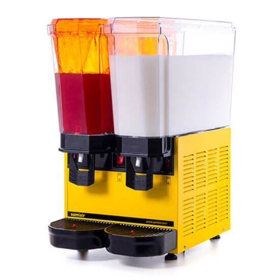 Dozator dublu cu dispersie si mixer pentru suc, ayran, salgam, iaurt, ceai rece, cafea rece 2x20 litri - Samixir