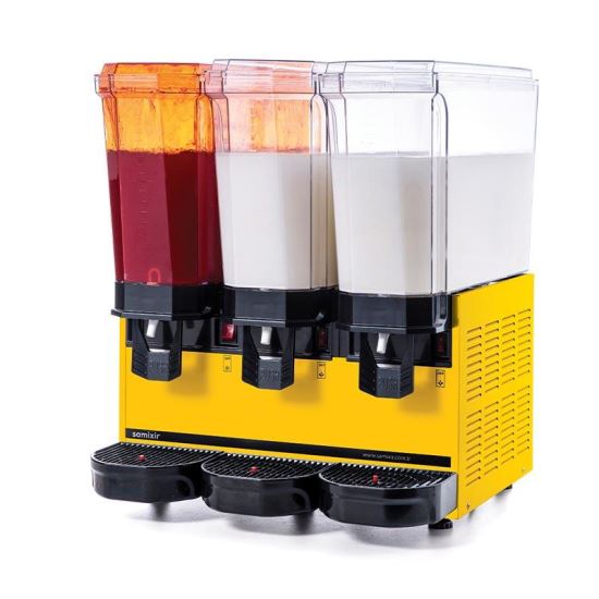 Dozator cu dispersie si mixer pentru suc, ayran, salgam, iaurt, ceai rece, cafea rece 3x20 litri - Samixir