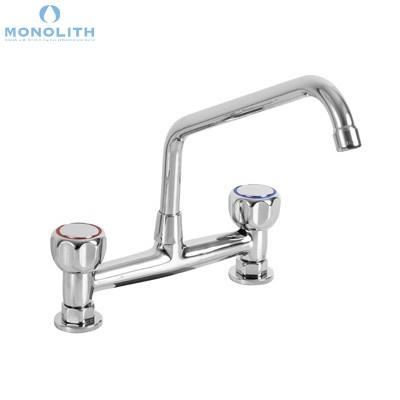 Baterie profesionala cu doua intrari, cu robineti rotunzi - Monolith