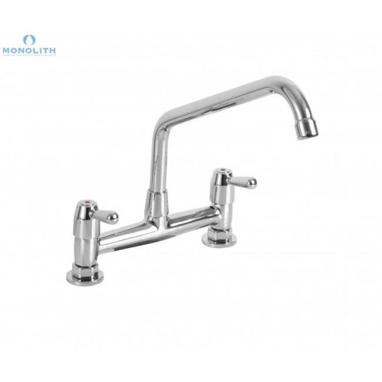 Baterie profesionala cu doua intrari, cu robineti tip maneta - Monolith