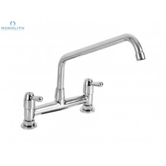 Baterie profesionala cu doua intrari, cu robineti tip maneta - Monolith