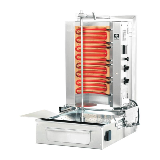 Aparat kebab/gyros F E2-S cu 4 elementi - Potis