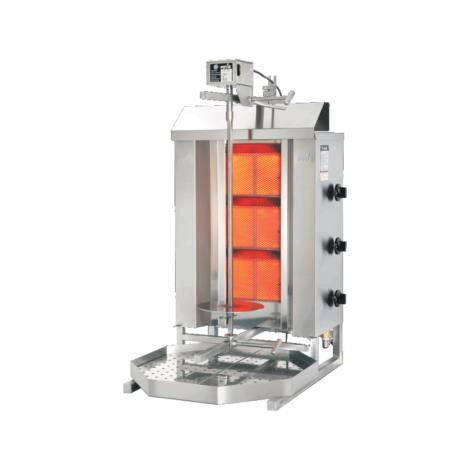 Aparat kebab/gyros pe gaz GD3/S - Potis