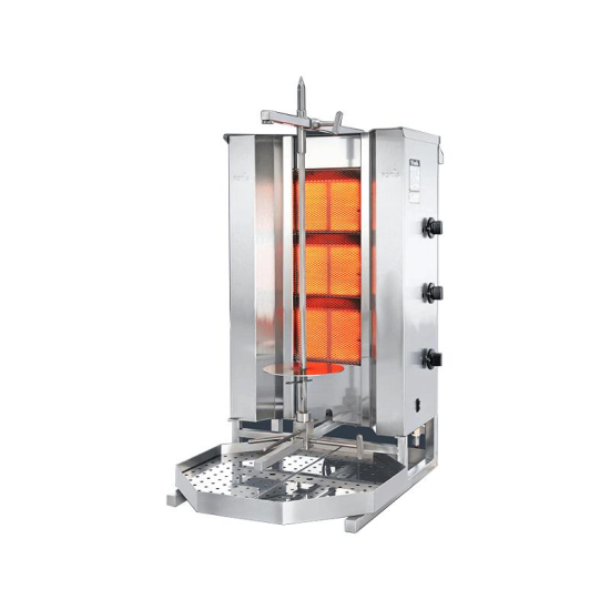 Aparat kebab/gyros pe gaz MU GD3 - Potis