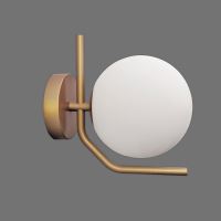 Aplica interior Maui Opal/Matt Antique Gold, LED E27 1x15W, IP44 CL.II - ACB Iluminacion