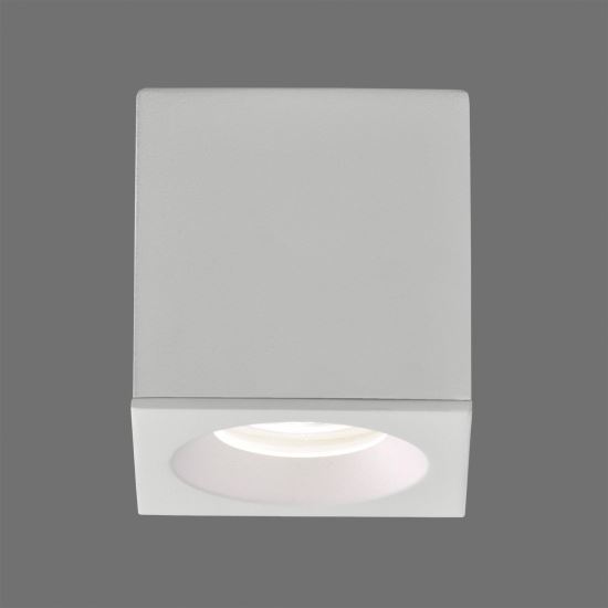 Spot fix aplicat Branco, 1xGU10, patrat - ACB Iluminacion